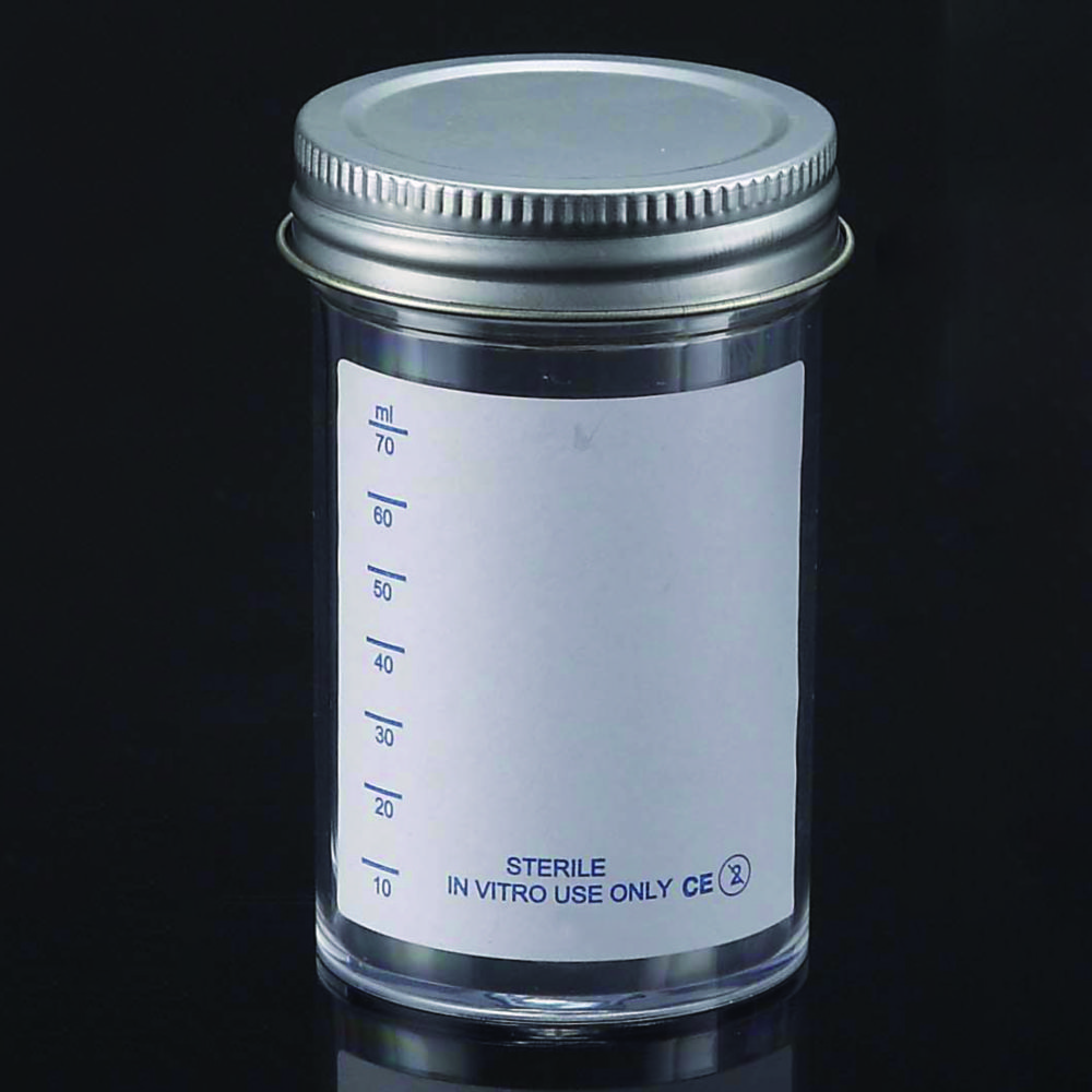 LLG-Sample containers, PS, with metal cap, sterile