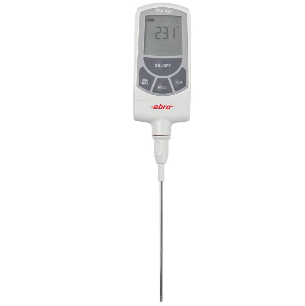 Laboratory thermometer set TFX 420, with temperature probe TPX 100