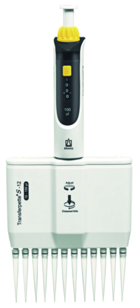 Multichannel microliter pipettes Transferpette® S-8/S-12, variable