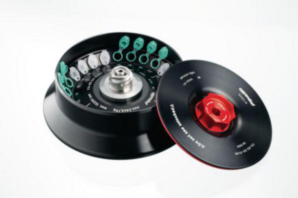 Fixed angle rotors for microcentrifuges 5430/5430 R, incl. QuickLock® rotor lid