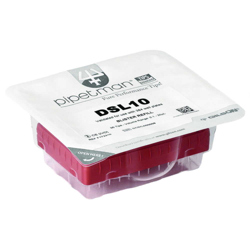 Pipettenspitzen PIPETMAN® DIAMOND Tips für Pipettierroboter PIPETMAX®, Blister Refill