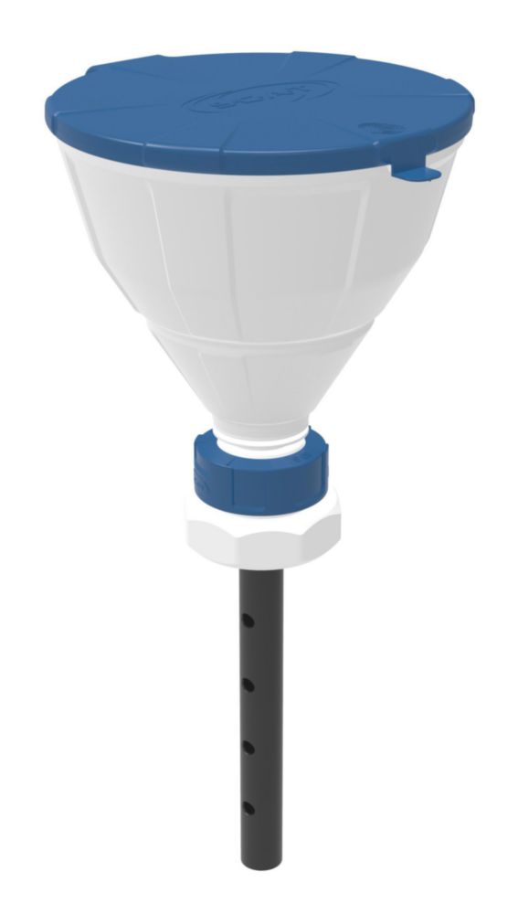 Sicherheitstrichter mit Kugelventil, V2.0, HDPE