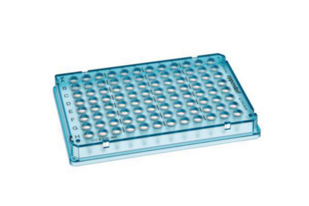 Eppendorf twin.tec® Trace PCR Plate 96, skirted, 150 µL, PCR clean, kristallblau, 25 Platten