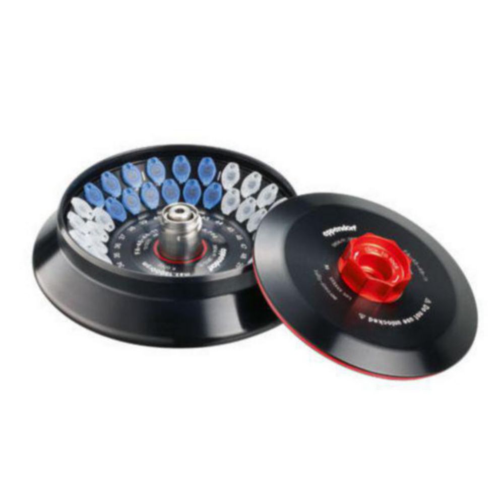 Fixed angle rotors for centrifuges 5804/5804 R, 5810/5810 R, incl. QuickLock® rotor lid