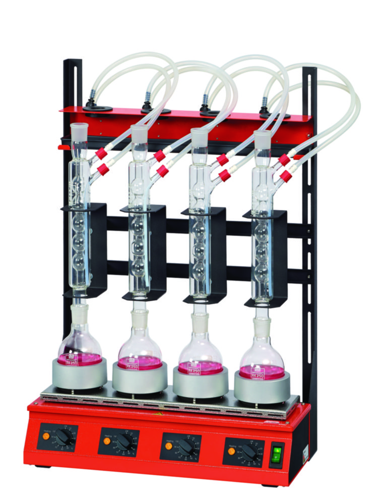 Serial heating unit for reflow distillation