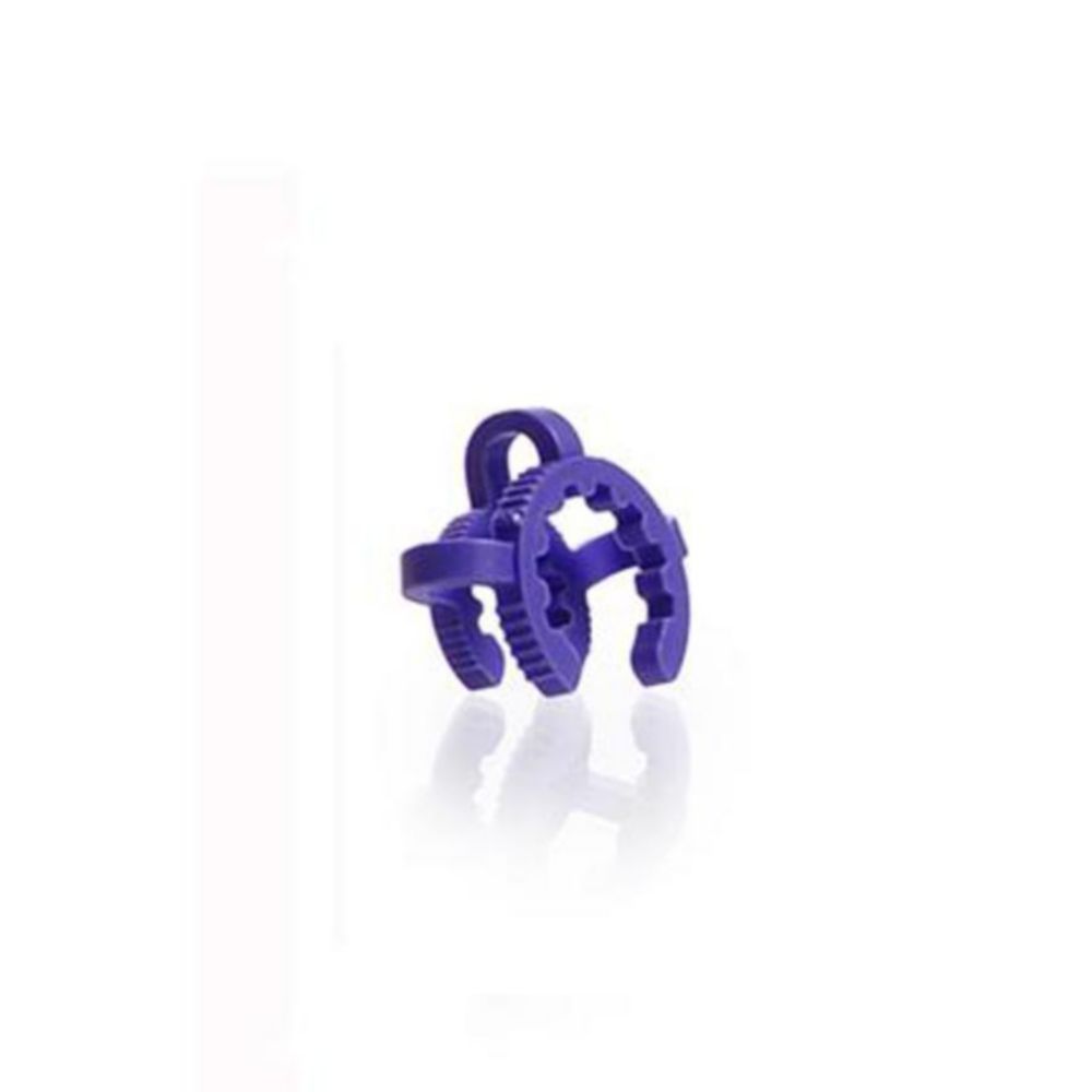 KECK-Klemme, NS 12,5, violett POM, für Kegelschliffe