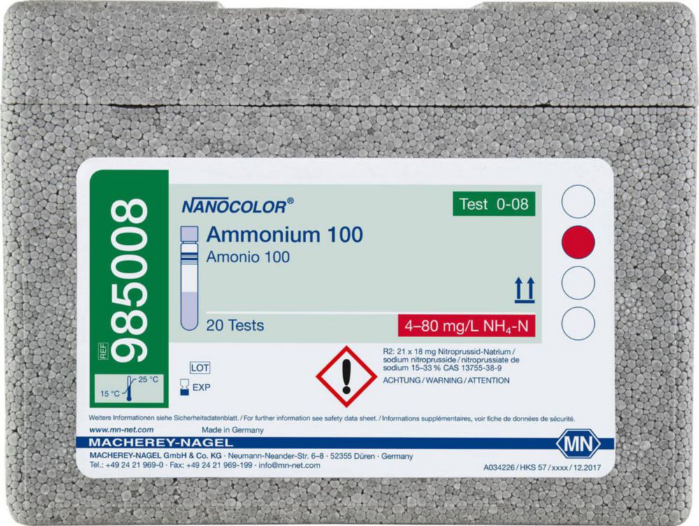 Rundküvettentests NANOCOLOR® Ammonium