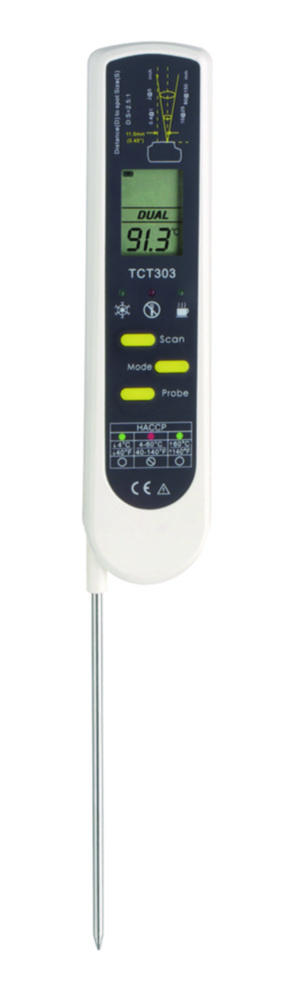 Infrared thermometer, DualTemp Pro, with penetration probe