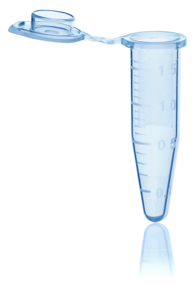 Reaction tubes with attached lid, PP, BIO-CERT® PCR QUALITY
