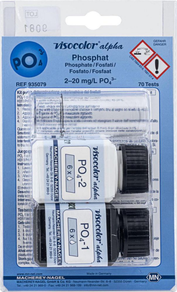 Test kits, VISOCOLOR®alpha for water analysis