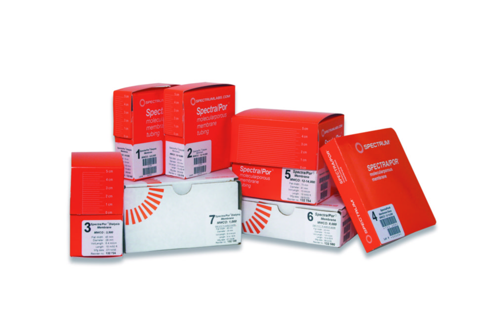 Trockene RC Dialysemembranen Spectra/Por®1, 2, 3 und 4