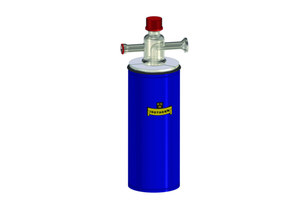Cold traps with Dewar flask, borosilicate glass 3.3, one-piece, standard version with spout