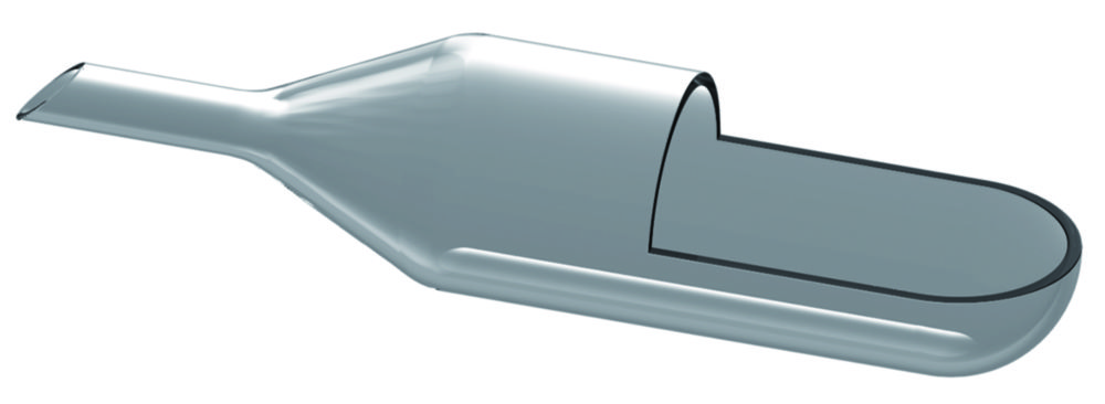 Weighing scoops, glass