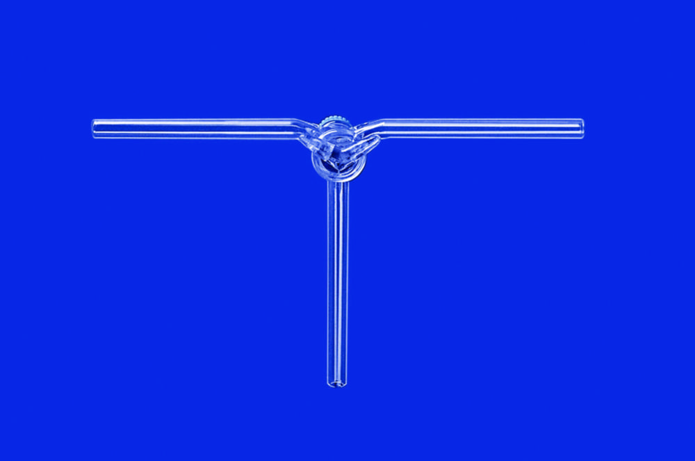Three-way stopcocks acc. to Czako, borosilicate glass 3.3