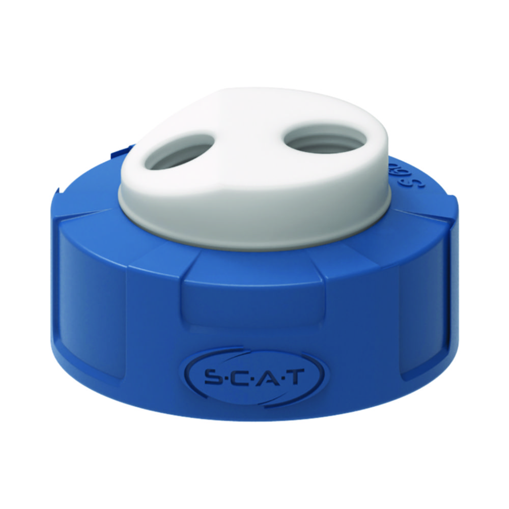 Safety waste caps, S 60/61, with bevelled connection for exhaust air filter
