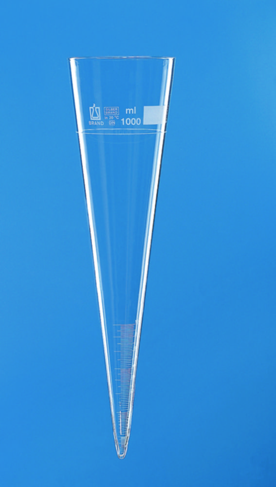 Sedimentation cones, borosilicate glass 3.3