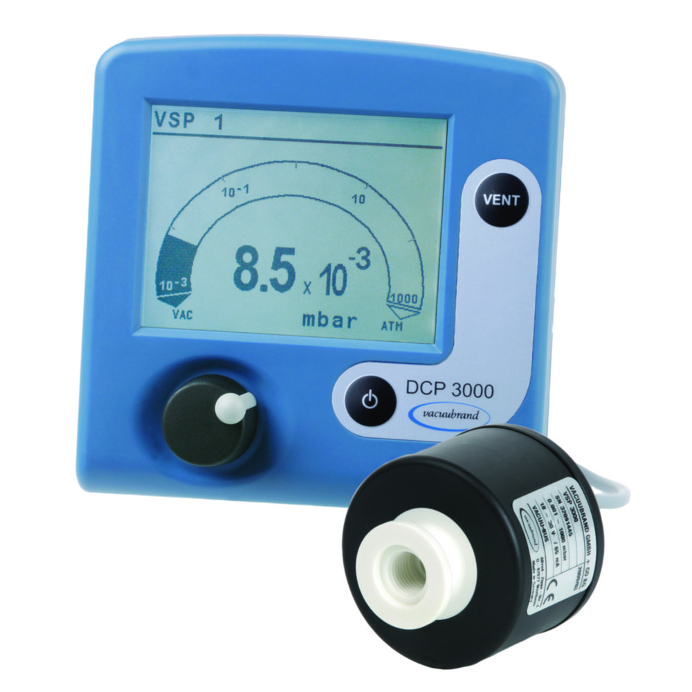 Vacuum measuring instrument DCP 3000 with Pirani sensor VSP 3000