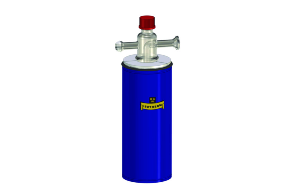 Cold traps with Dewar flask, borosilicate glass 3.3, one-piece, standard version with spout