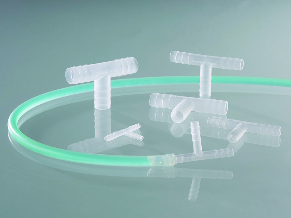 Tubing connectors, T-shape, PP