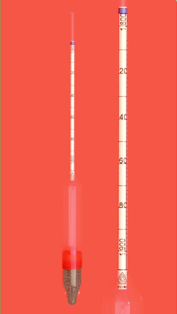Density hydrometers without thermometer