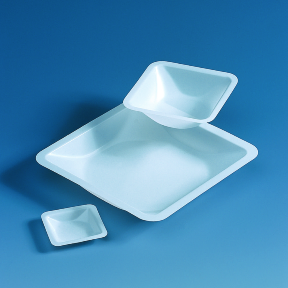 Weighing boats, PS, square shape, antistatic