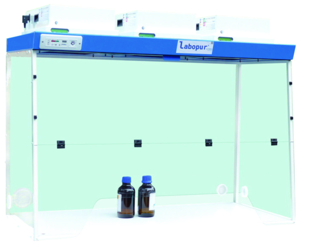 Umluftfilterabzüge LABOPUR® SERIE H, größere trapezförmige Öffnung, 3 Filtermodule