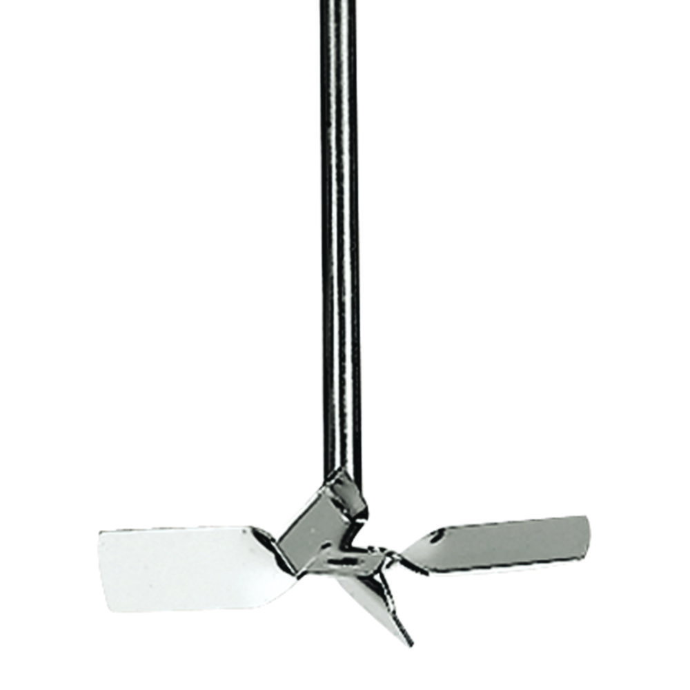 Diagonal blade stirring rotors, 4-blade, stainless steel 1.4404