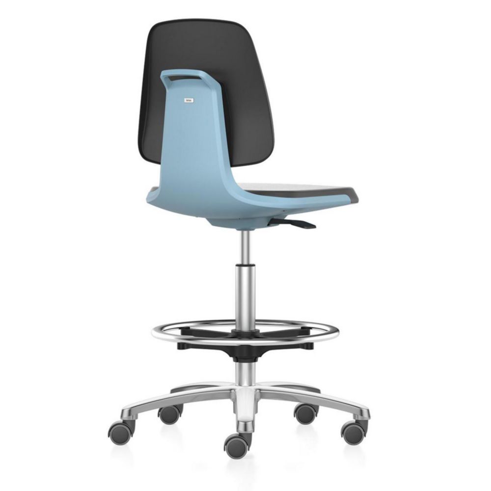 Labsit 4 laboratory chairs, with seat-stop castors and foot ring