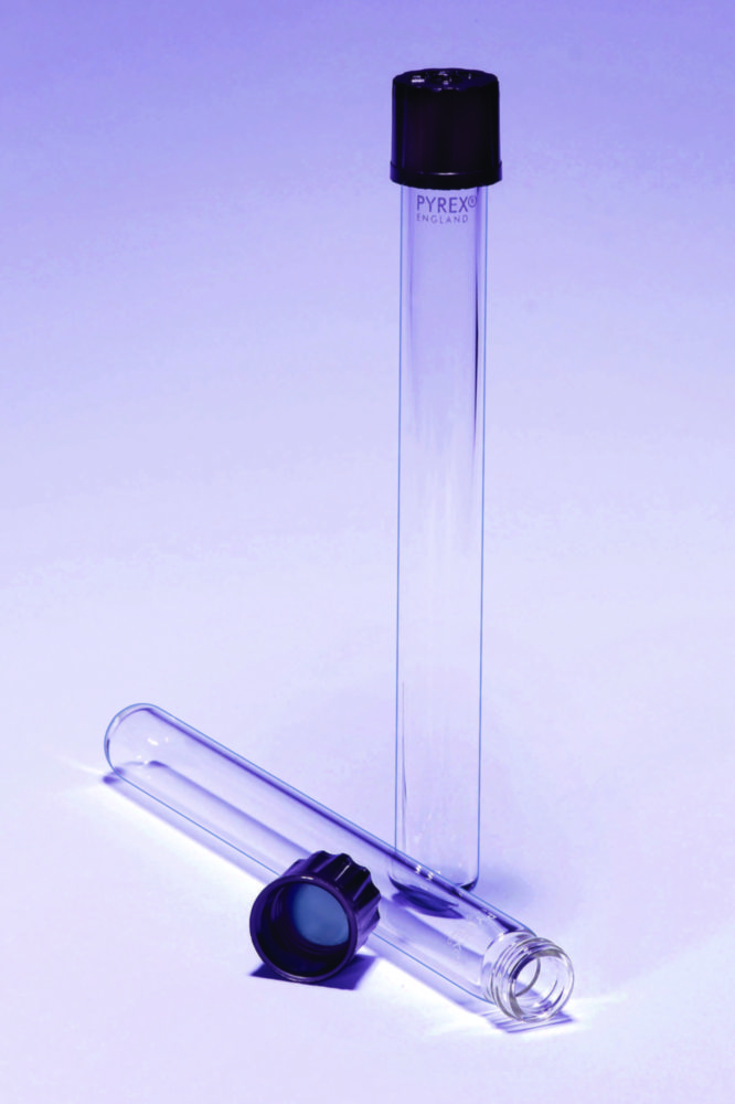 Culture tubes, Pyrex®, with caps