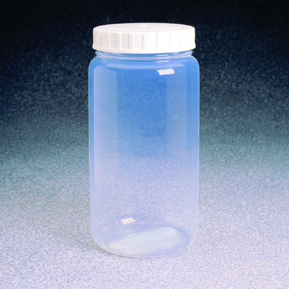 Wide-mouth bottles Nalgene™, FEP, with screw cap, ETFE
