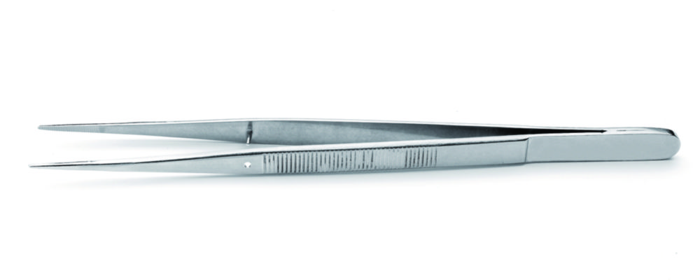 Pinzetten, Edelstahl, antimagnetisch, säurebeständig, mit Führungsstift