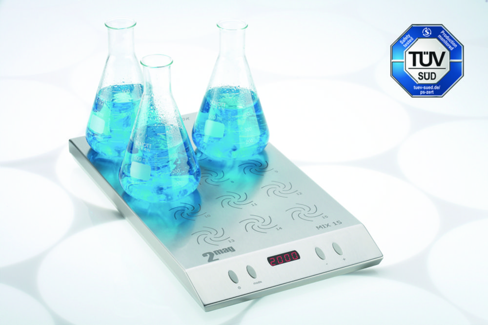 Multi-position magnetic stirrers MIX 6/15/8 XL/12 XL