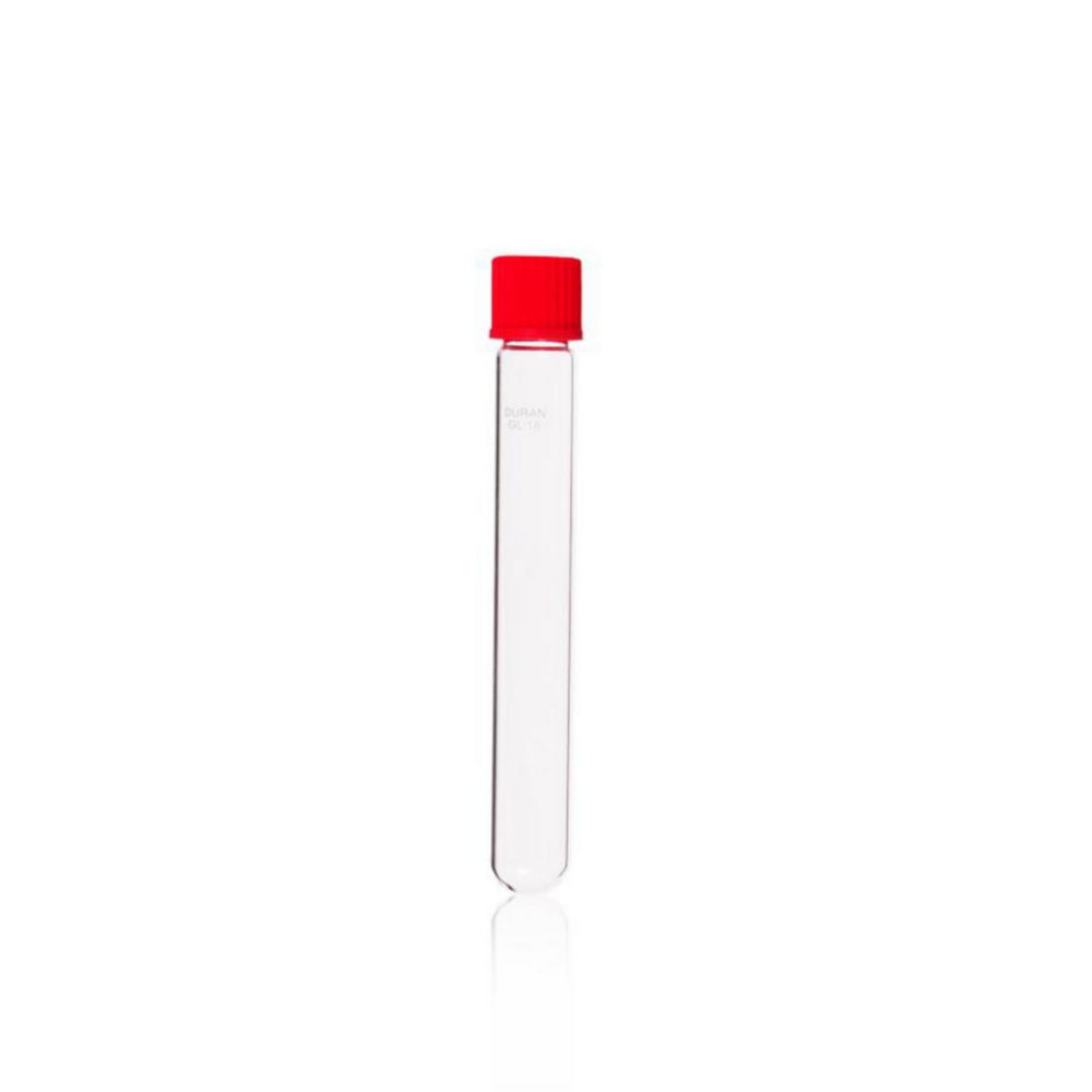 Tubes, glass, DURAN®, culture, screw cap