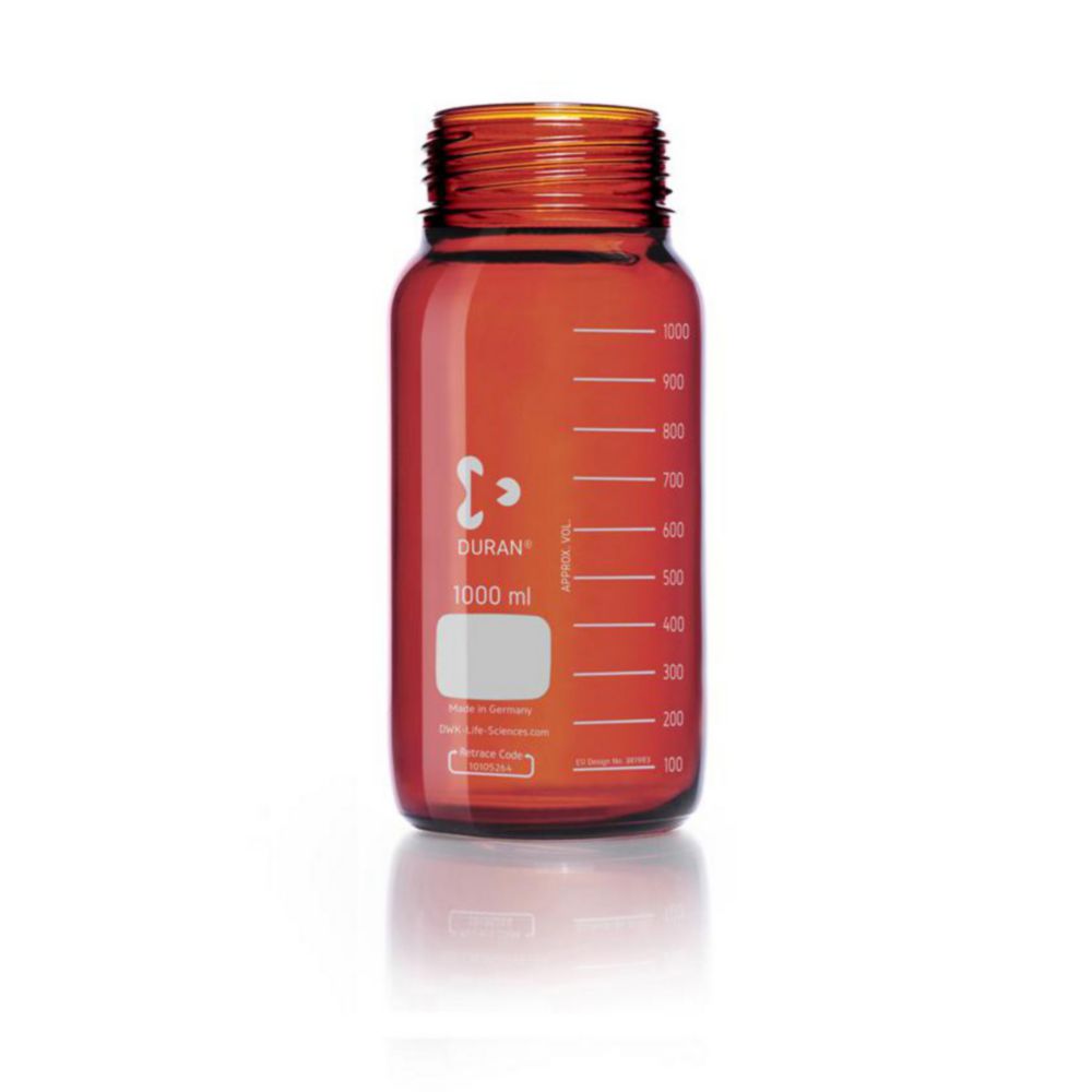 Laborflasche GLS80, 1.0L, braun