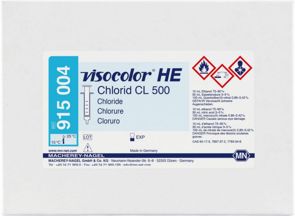Test kits, VISOCOLOR®HE for water analysis