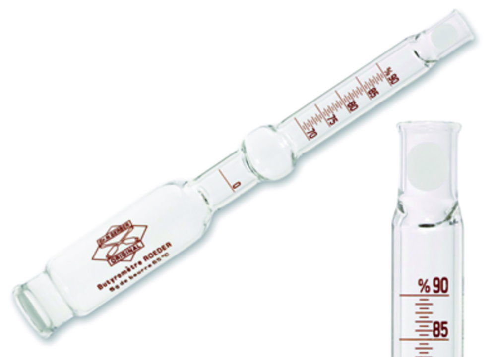 Butter butyrometer, according Roeder