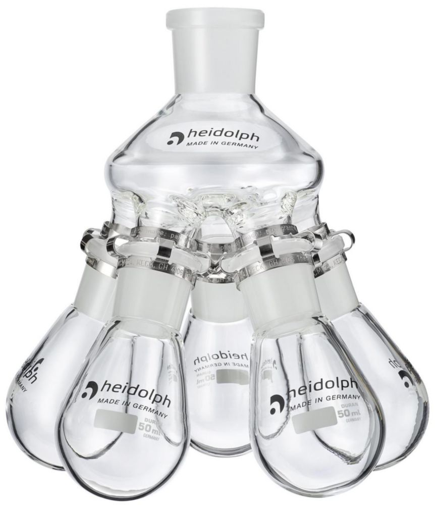 Distilling Spiders with flasks for Rotary Evaporators Hei-VAP series