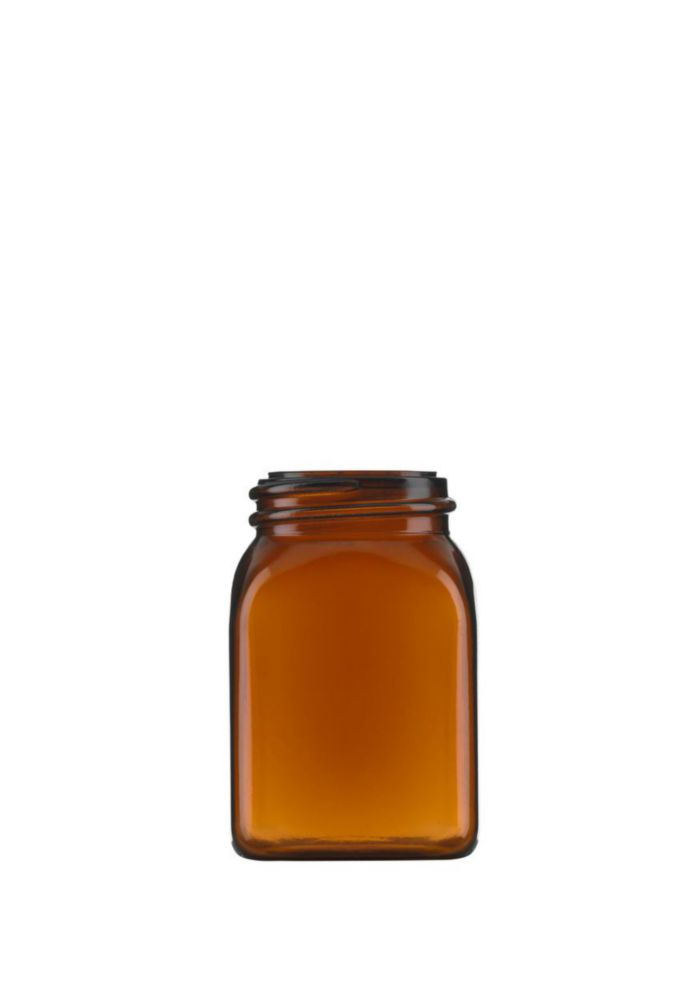 Square, wide-mouth containers without closure, series 310, PVC