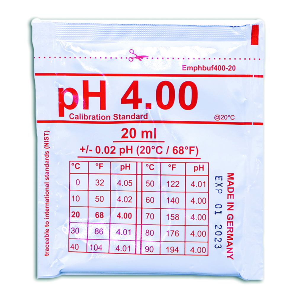 pH buffer solutions
