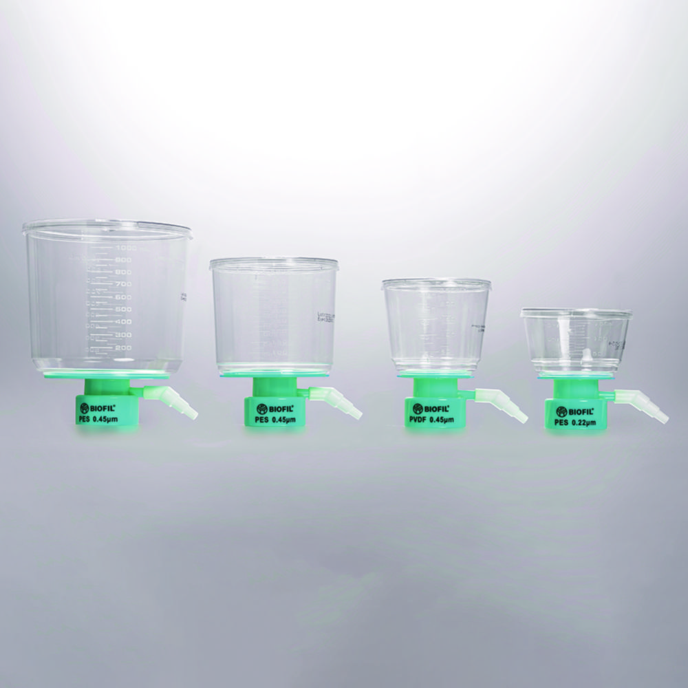 Flaschenaufsatzfilter, PS, steril, PES Membran