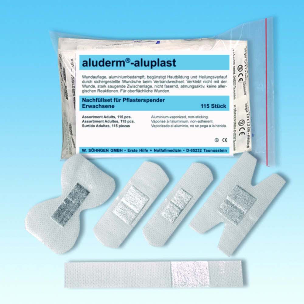 Pflasterspender aluderm®-aluplast gefüllt