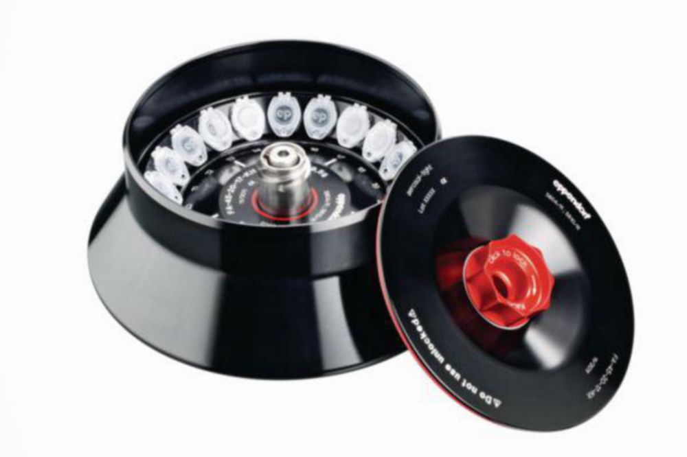 Fixed-angle rotors for centrifuges 5910 Ri, 5920 R, incl. QuickLock® rotor lid