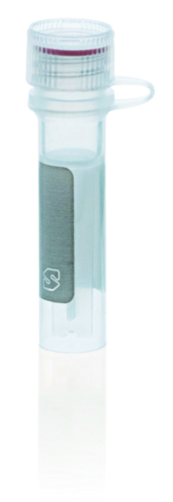 Micro tubes, PP, with attached screw cap, PE, with silicone seal
