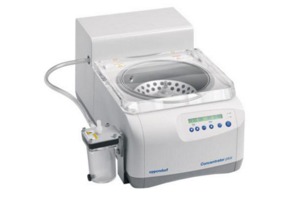 Vacuum concentrator, Concentrator plus™, with rotor F-45-48-11 and with integrated membrane vacuum pump