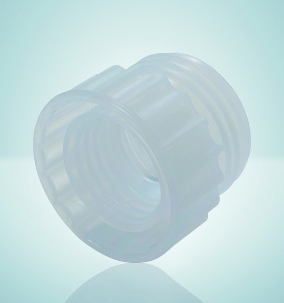 Thread adapters for bottle-top dispensers and digital burettes