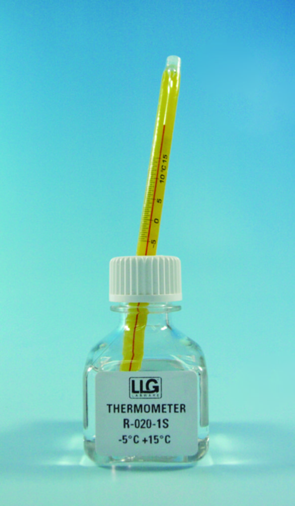 LLG-Exact-Temp Standard thermometers, red spirit-filled