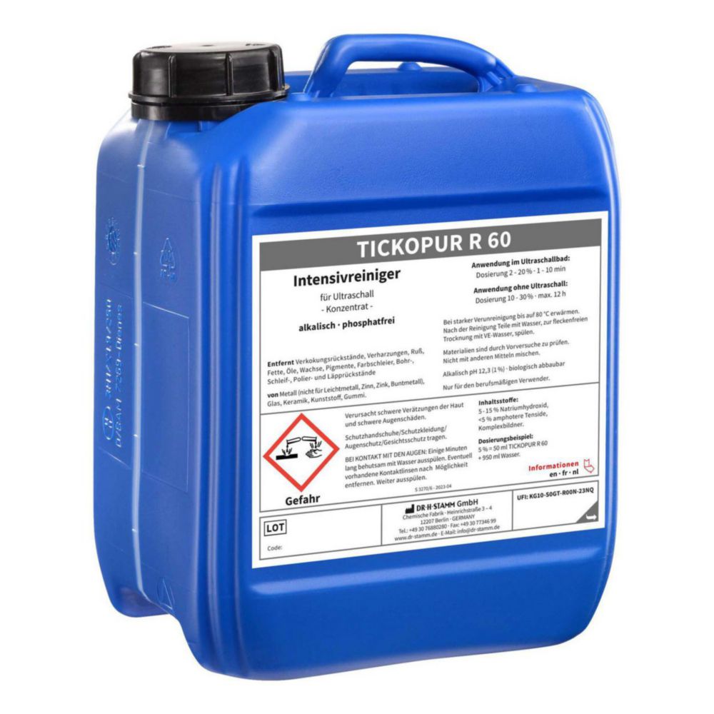 Concentrates for ultrasonic baths TICKOPUR R 60
