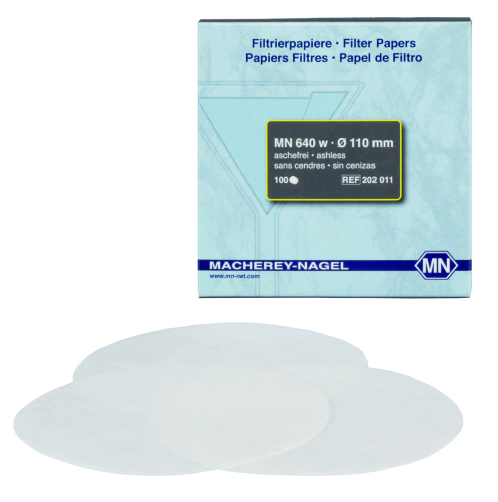 Quantitative filter paper, type MN 640 w, circles