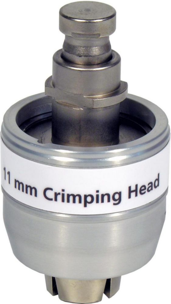 Crimping heads for crimp caps