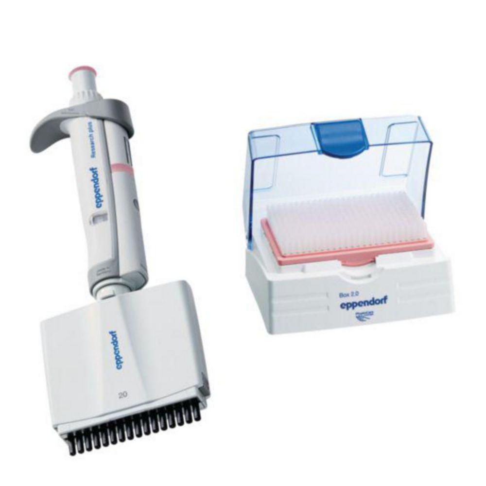 Multichannel microliter pipettes Eppendorf Research® plus (General Lab Product), variable